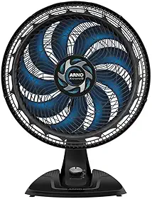 Ventilador de Mesa Arno X-TREME 9 40cm VE90, 160W, 9 Pás, 3 Velocidades, Oscilação 80º, Power Zone, Modo Sono Tranquilo, 110V