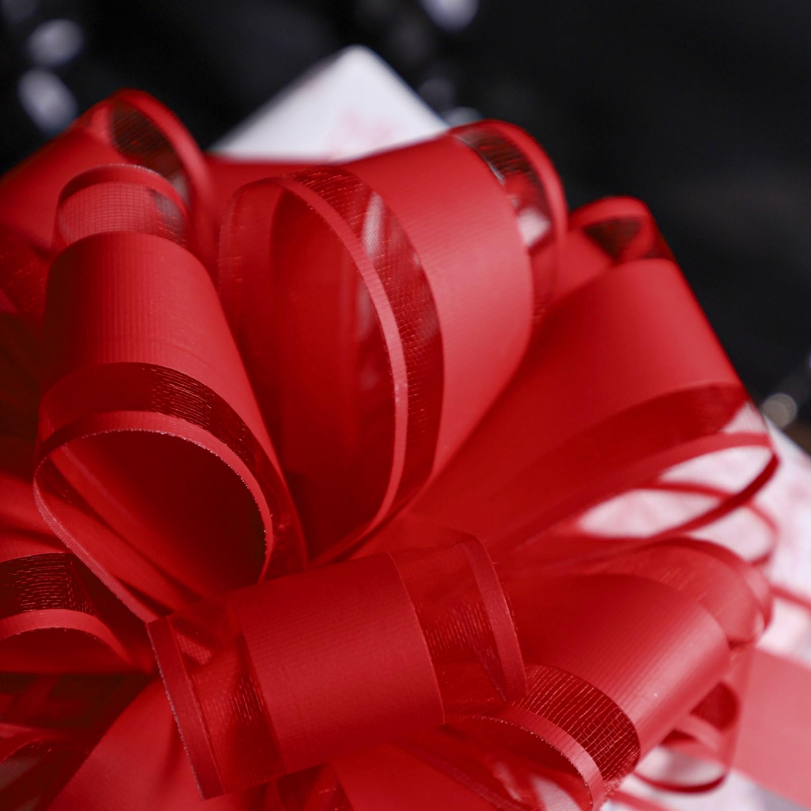 Noeuds Cadeau 15 cm Grands Décoratifs d'emballage Cadeau Rouge pour Mariage Anniversaire Noël