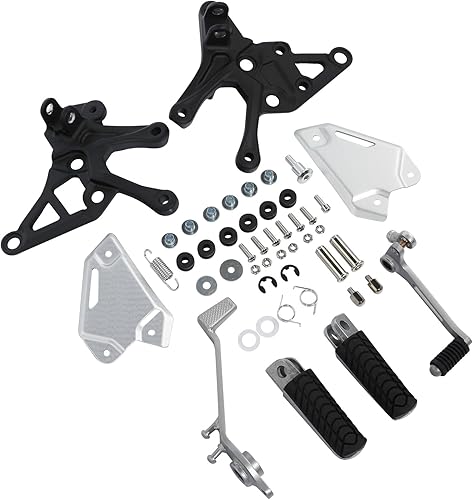 Miniatura 4 de XMT-MOTO Juego de pedales de clavijas delanteras para Kawasaki Z900 2017-2023, color negro