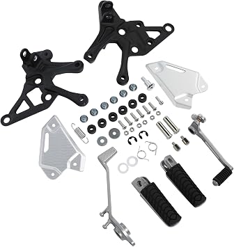 TCT-MOTORPARTS Rider Footpeg Pegs Pedal Fit for Kawasaki Z900 2017-2024 | Fit For Kawasaki Z900 2017-2024;Fit For Kawasaki Z900 ABS 2017-2024;Fit For Kawasaki Z900 SE 2022-2024