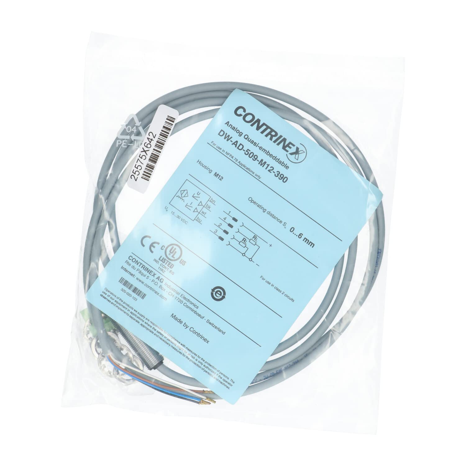 Acquista Contrinex Sensore Di Prossimità Induttivo M18 Quasi A Filo Tensione Analogica DW-AS-509 - Foto 5