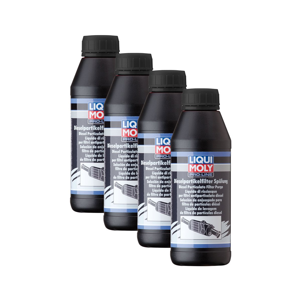 4 x Liqui Moly 5171 Pro Line Diesel filtro de partículas de descarga Lavado DPF 500 ml