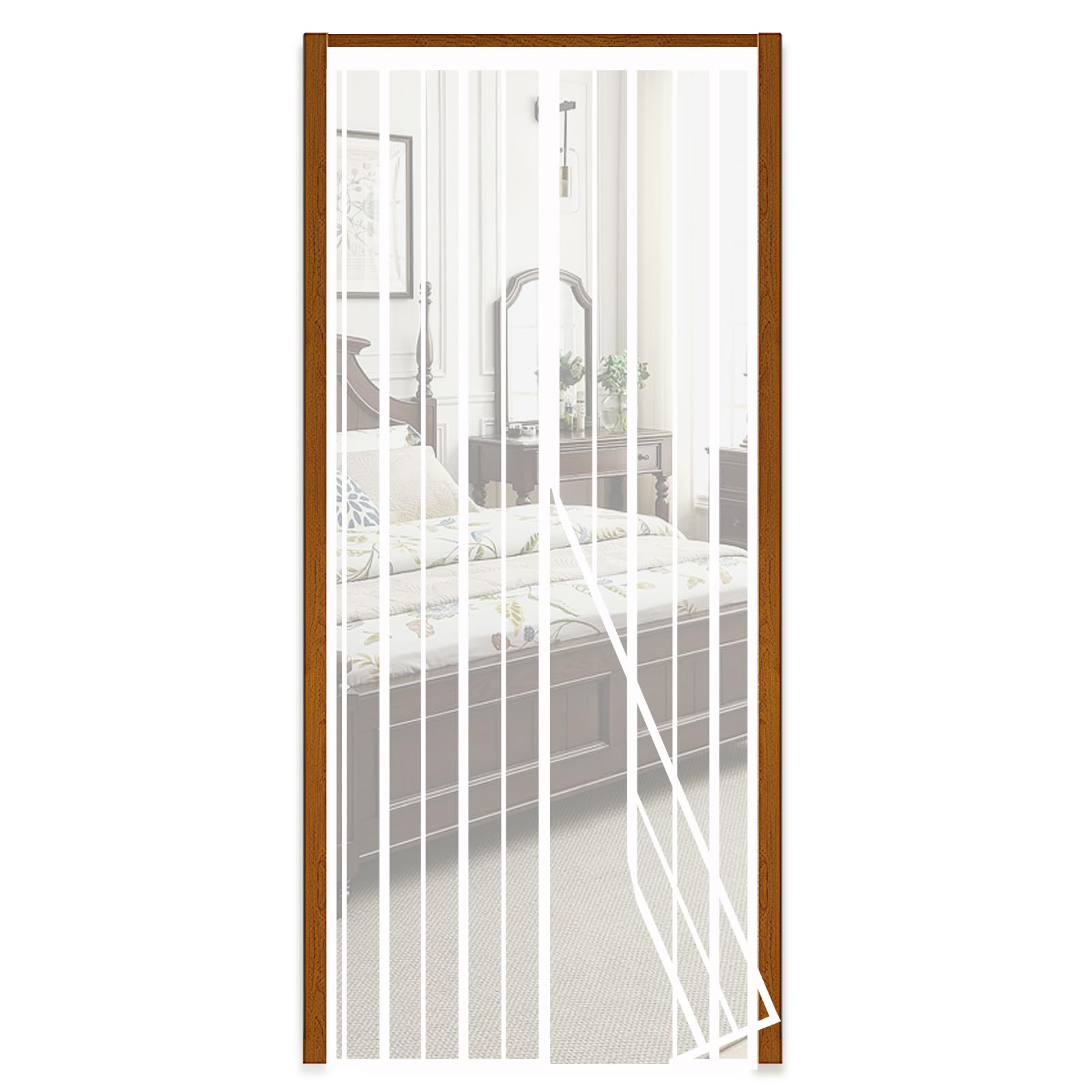 Sekey 80x200cm Zanzariera Magnetica per Porta, anti Insetti, per Legno, Ferro, Porte in Alluminio, Facile da Installare, Non è Necessario Praticare Fori, Apertura e Chiusura Silenziosa, Bianco