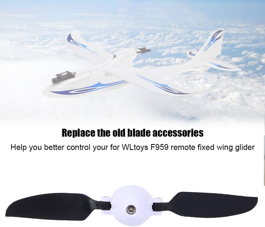RC Plane Propeller, Folding Propeller 14 X 10 X 2cm RC Accessories Propeller Blade RC Foldable Propeller Fit for WLtoys F959 Remote Control Fixed Wing Glider Accessories