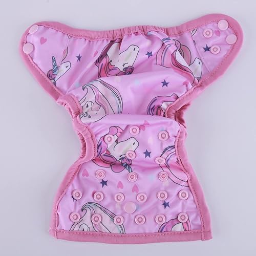 Miniatura 3 de Sigzagor Pañal para bebé recién nacido 8lbs-10lbs (caballo rosa)