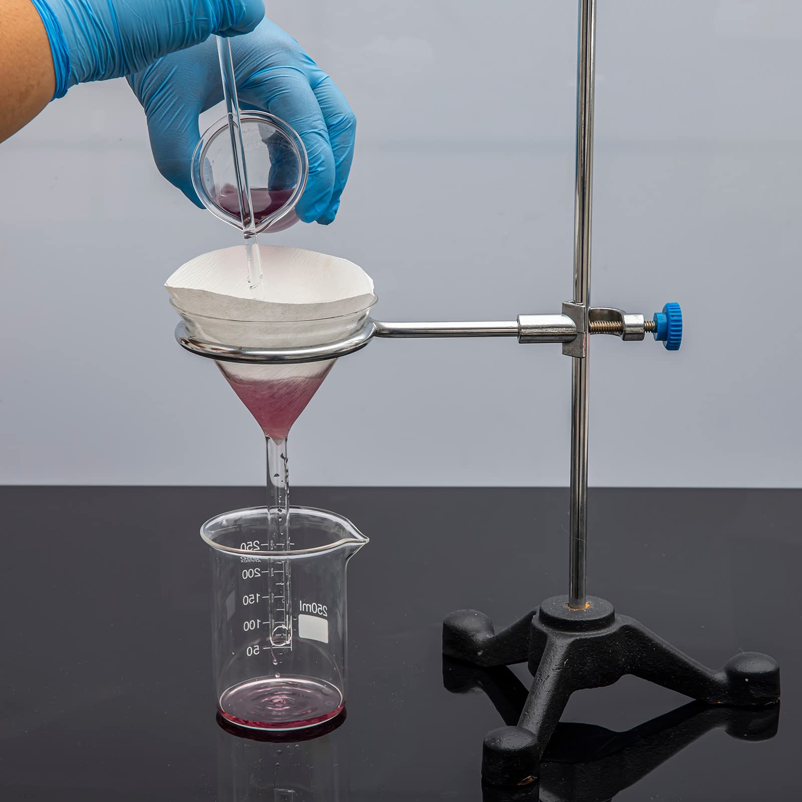 Cabilock 200 Stück Labor Filterpapier Rundfilter - Mittlere Filtrationsgeschwindigkeit Für Chemie Experimente