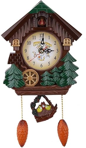 Reloj de cuco decorativo, reloj de pared, decoración del hogar, para habitación de niños para horario de niños