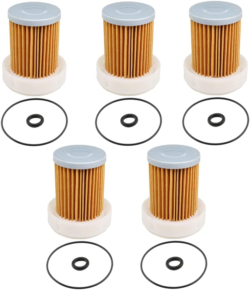 HURI 5pcs Fuel Filters for 6A320-59930 6A320-58830 WIX 33830 PF9911 LX2610HSD M5640SU RTV900G RTV-X1100CW