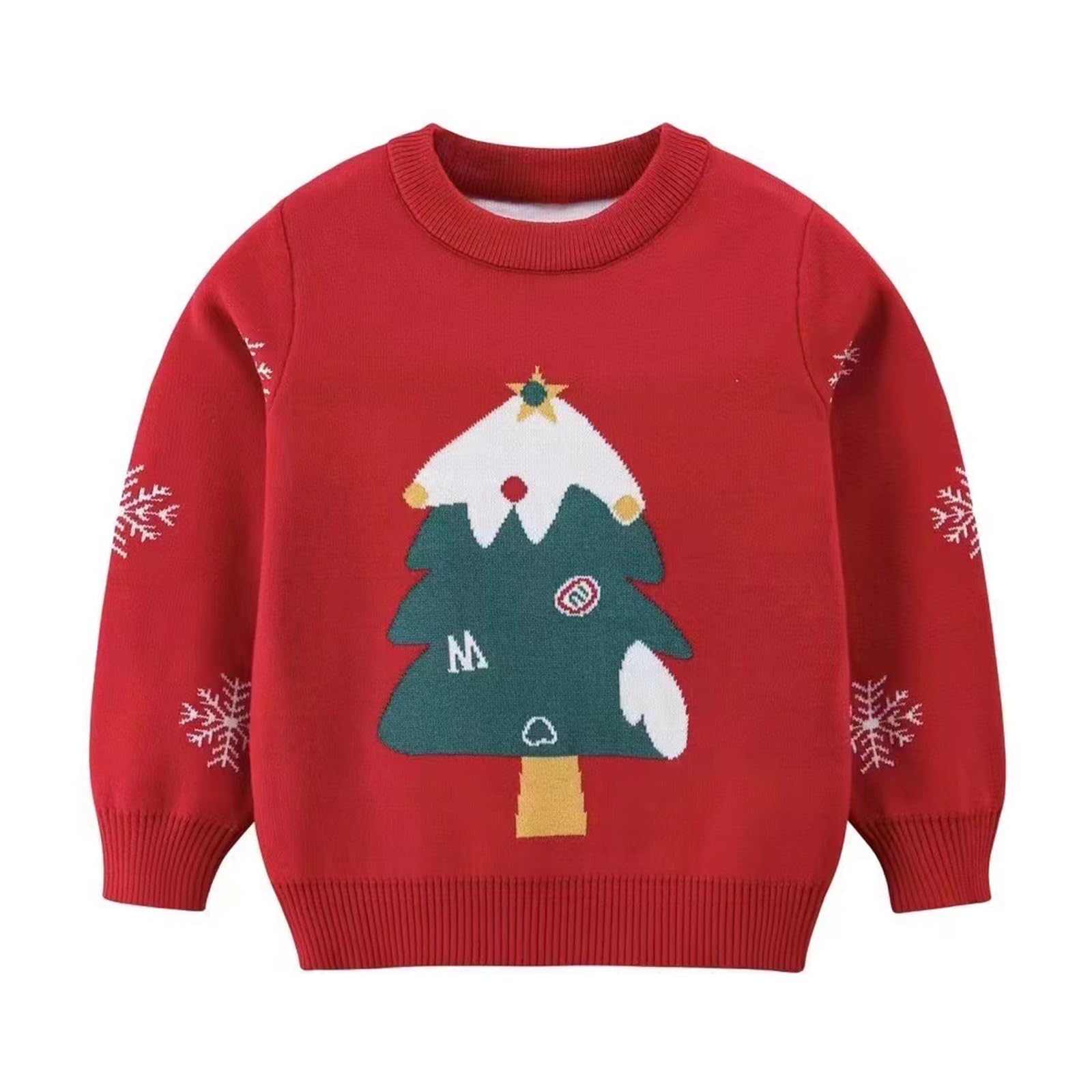 Ugly Christmas Sweater for Girls Funny Xmas Knit Pullover Shirts Kids Child Holiday Jumper Tops Outfit 2-14 Years