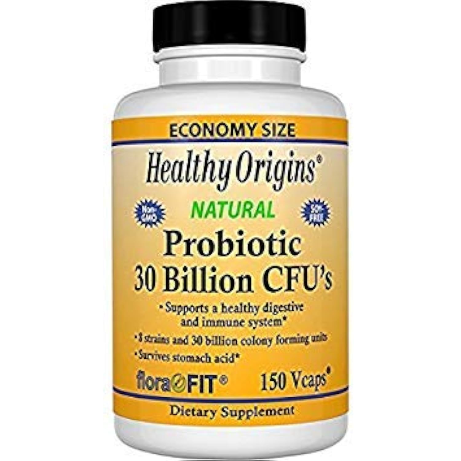 Natural Probiotic 30 Billion Cfus Capsules, 150 Ea (Pack of 1)