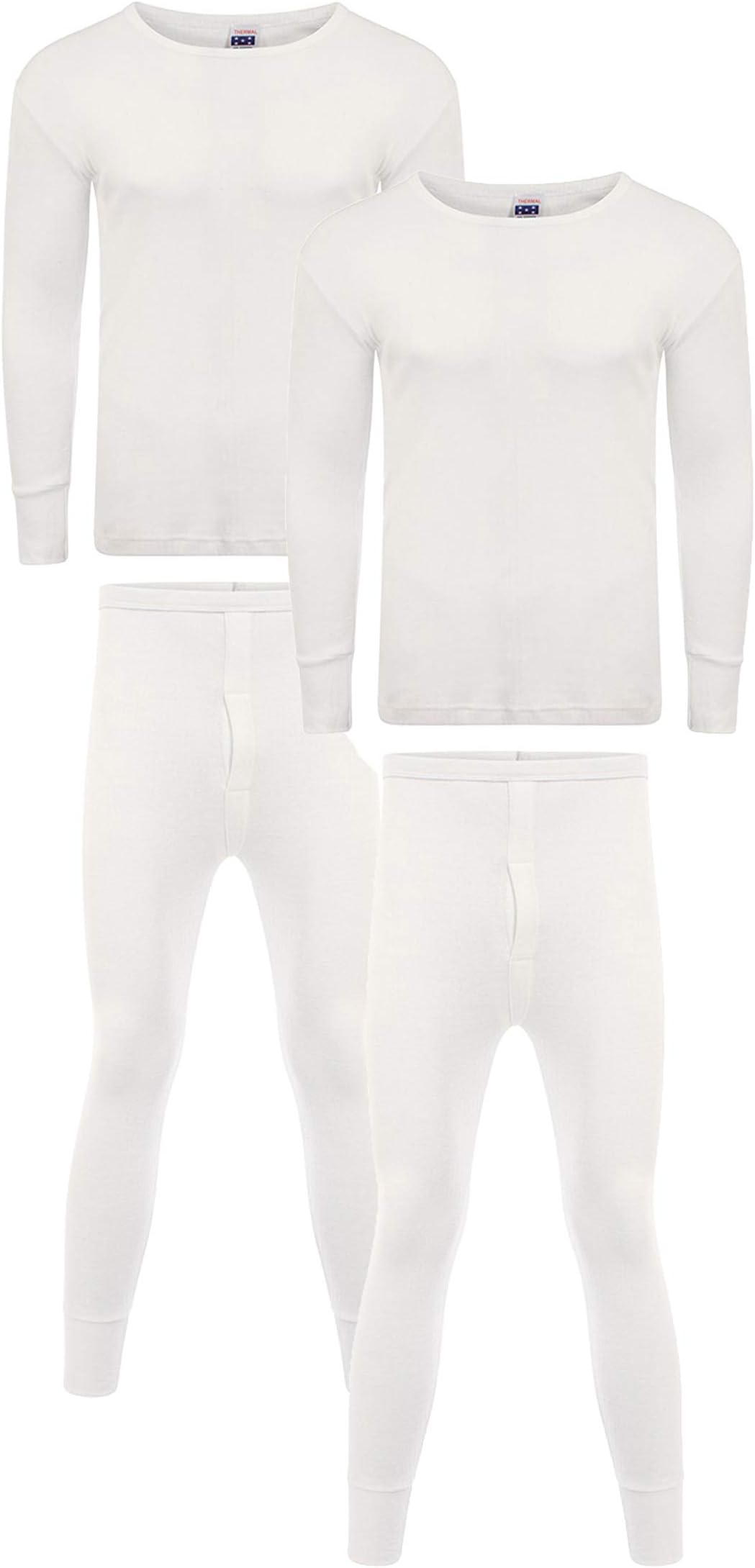 Heatwave® Pack of 2 Men's Extreme Thermal Underwear Set, Long Sleeve Top & Long Johns Set, Winter Thermals
