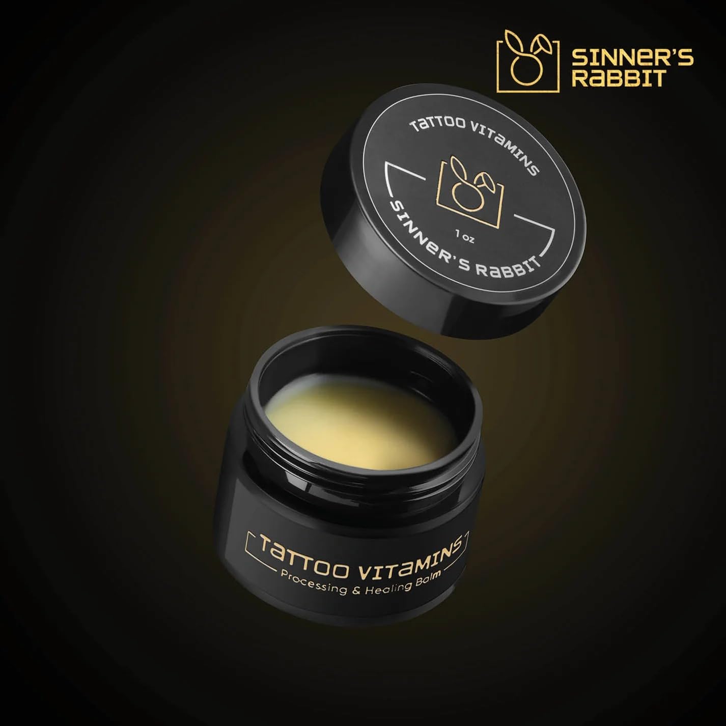 Sinner's Rabbit Tattoo Vitamin A&D Ointment 1Oz – Healing Balm for Tattoos, Moisturizing Aftercare Cream, Enhances Color & Shine 3