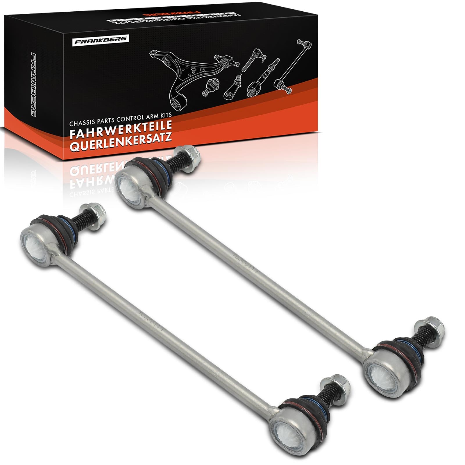 Frankberg 2x Biellettes Barre Stab Avant Gauche Droite en Bas Compatible avec Twingo III BCA BCM Forfour Hatchback 453 Fortwo Cabriolet 453 Fortwo Coupé 453 Remplacer# 4533200089