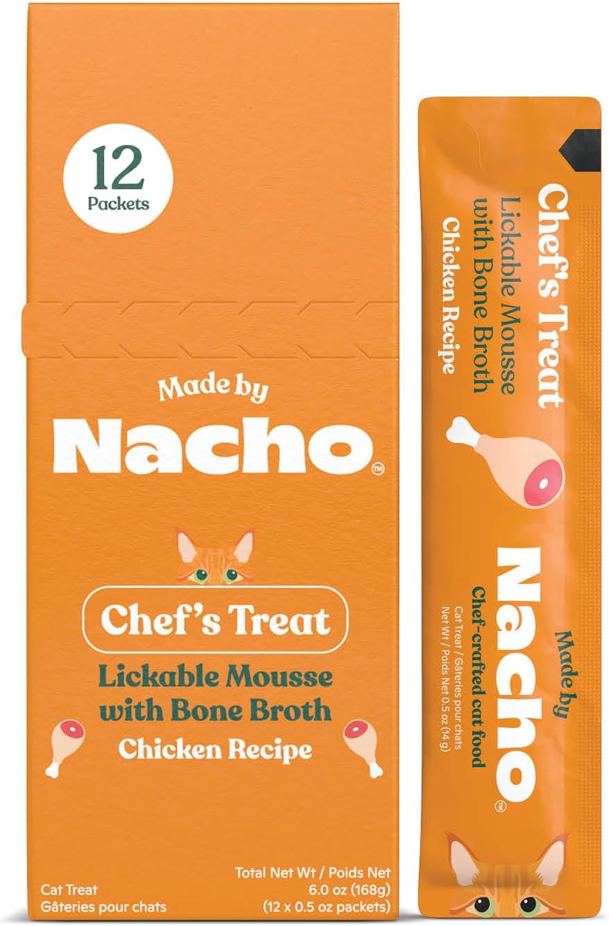 Made by Nacho Golosinas Lickable Mousse Pollo 12 Tubos 14 g