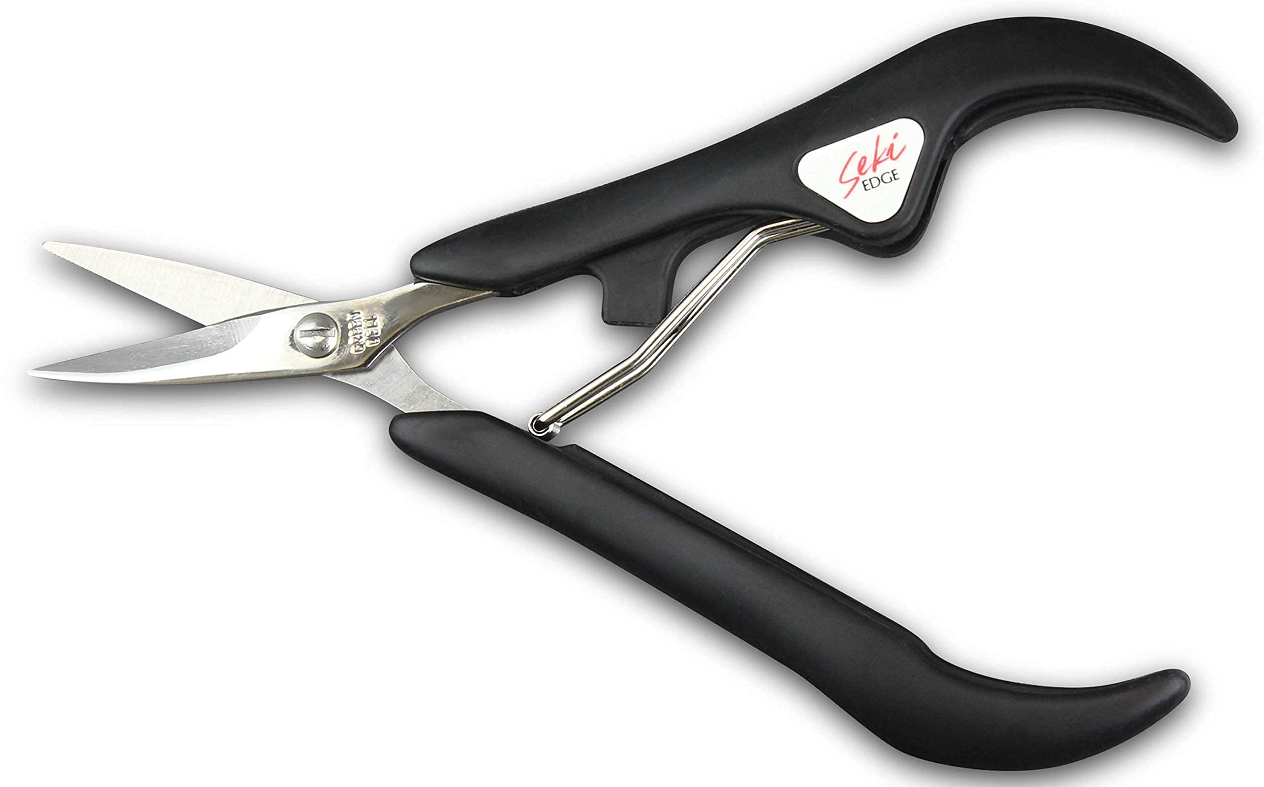 Seki EDGE SS-201 | Made in Japan | Profesjonalne bardzo długie nożyczki do paznokci u stóp | Stal nierdzewna i uchwyt z elastomeru | Do cienkich paznokci i precyzyjnego czystego cięcia | 123 mm