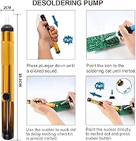 Vista 6 de Kit de soldador, kit multímetro digital, probador múltiple, probador de voltaje, medidas de voltaje CA/CC, corriente