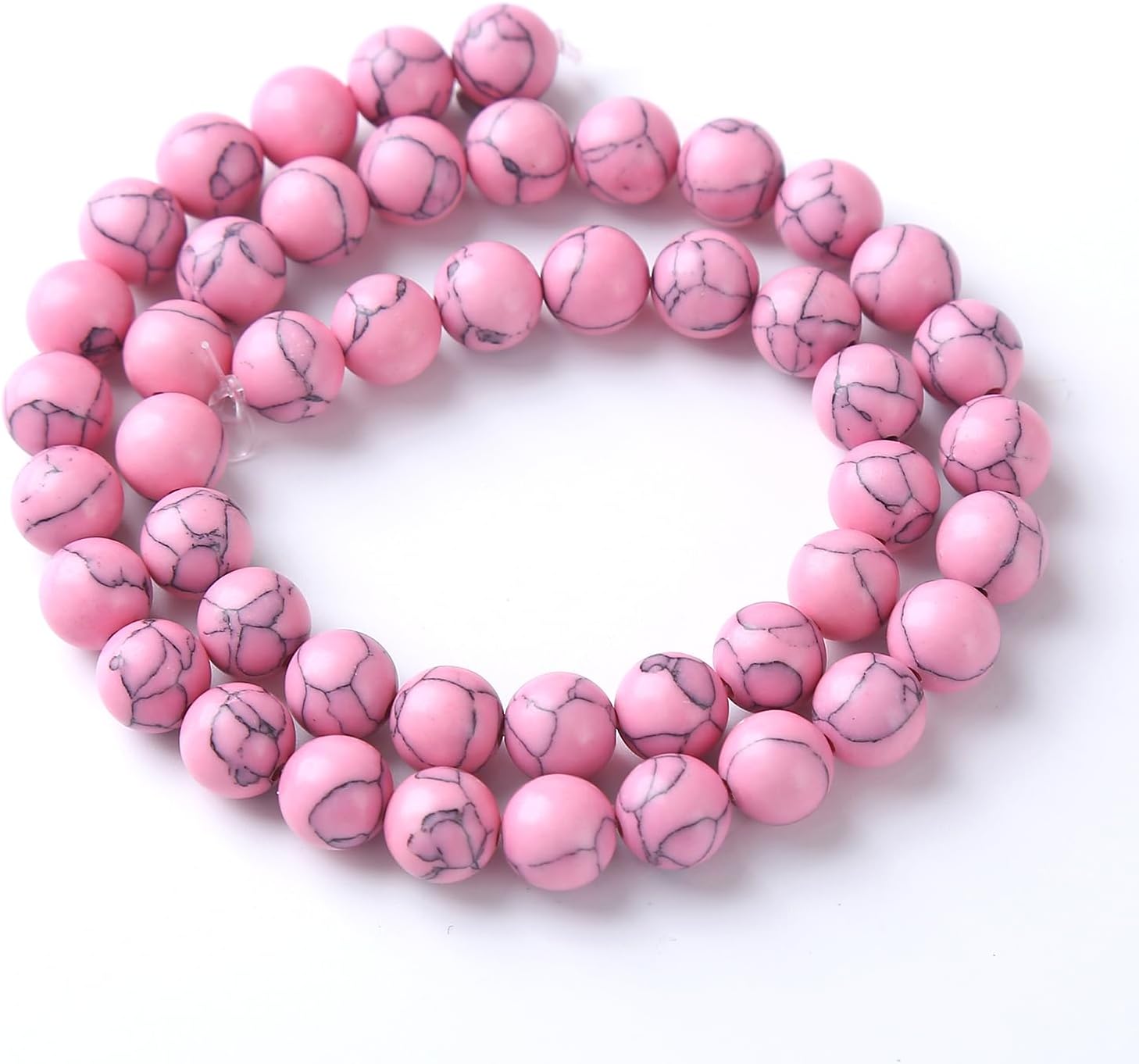 6MM 60PCS Pink Turquoise Spacer Loose Beads for Jewelry Making DIY Bracelet Necklace - Image 4