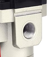 Vista 9 de SNS AR3000-N03 Regulador de presión de aire con rosca hembra 3/8 NPT 0-150 PSI ajustable, con soporte y calibre
