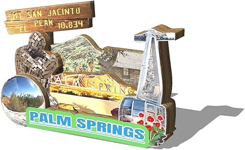 Miniatura 2 de Imán de madera para nevera con diseño de palmeras de Estados Unidos, 3D, atracciones coleccionables, recuerdos, decoración hecha a mano 2