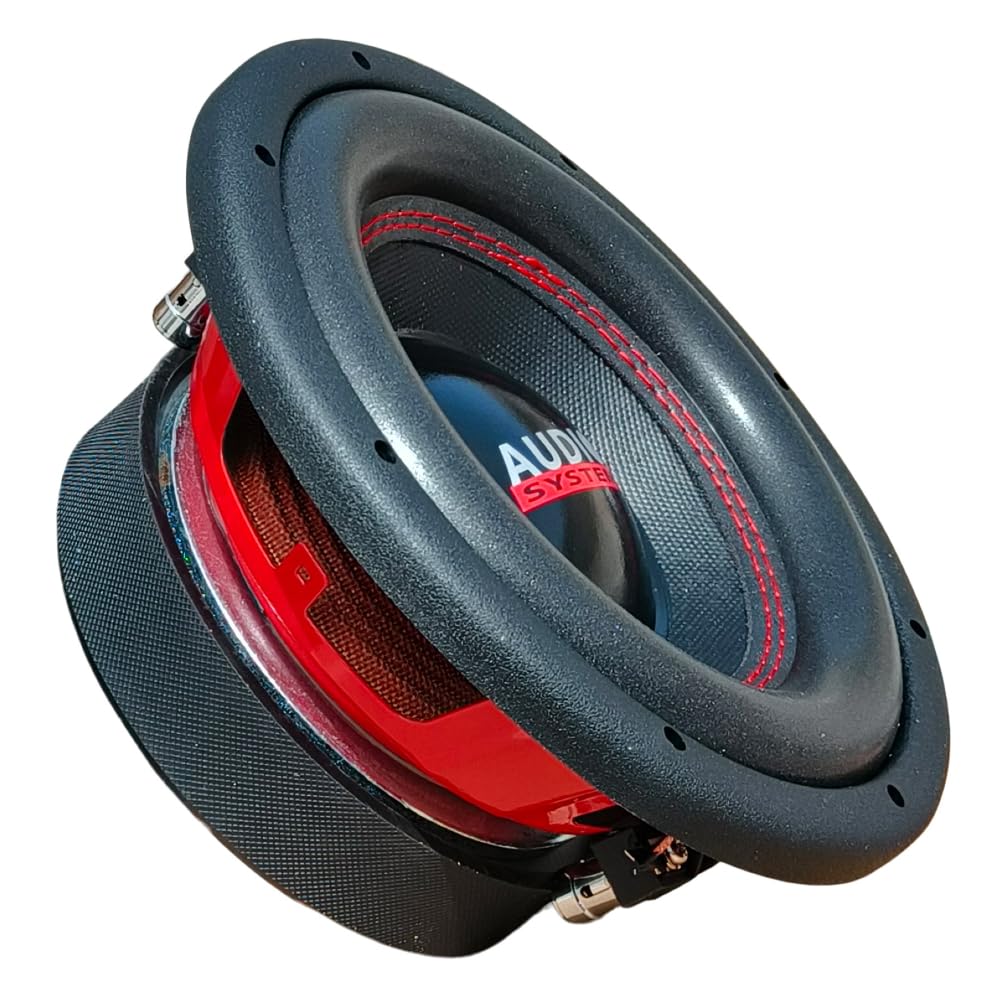 KIT SET PER AUDIO SYSTEM ASY8, 1 subwoofer da 20 cm 200 mm 8" di diametro, doppia bobina, dual voice coil 2+2 ohm, 400 watt rms 600 watt max, per auto, 1 pezzo