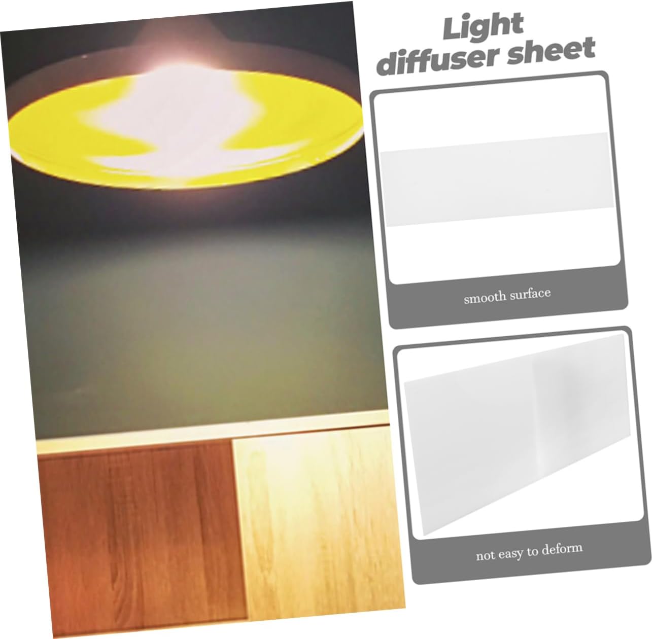 Acrylic Light Diffuser Semi Transparent Lampshade Replacement Panel for LED Ceiling Fixtures Easy Installation Wear Resistant Material Uniform Soft Lighting