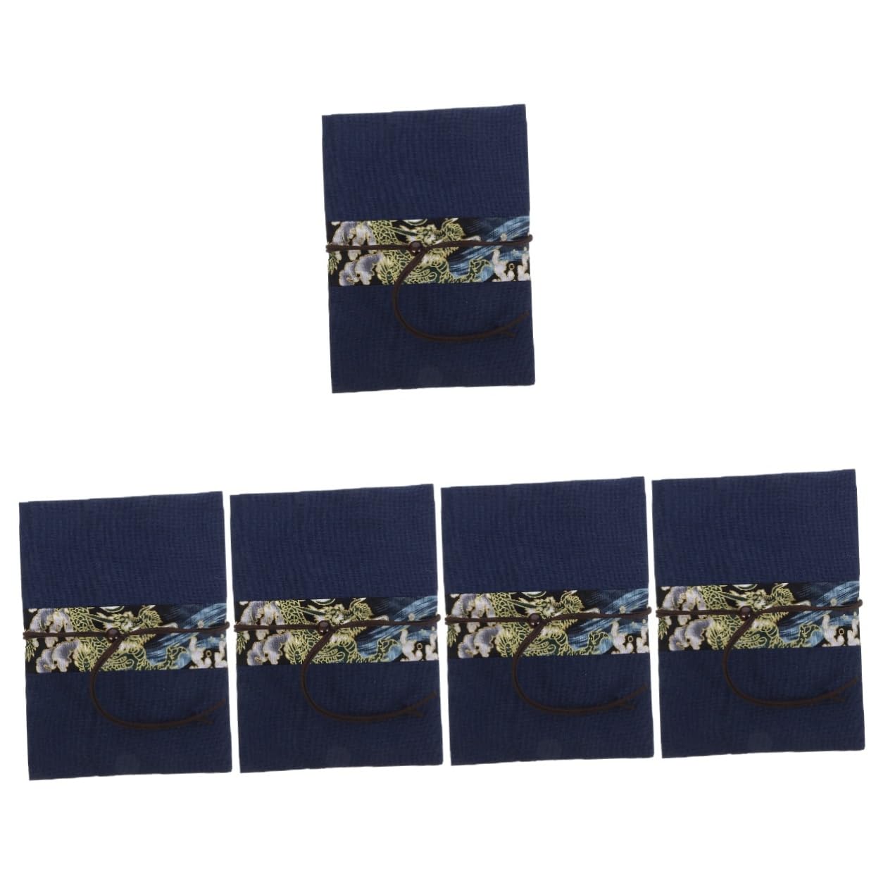 5 Piezas Cubierta de libro de tela prácticos practicos funda de libro con estilo funda de libro para amantes de los libros solapa del libro protector