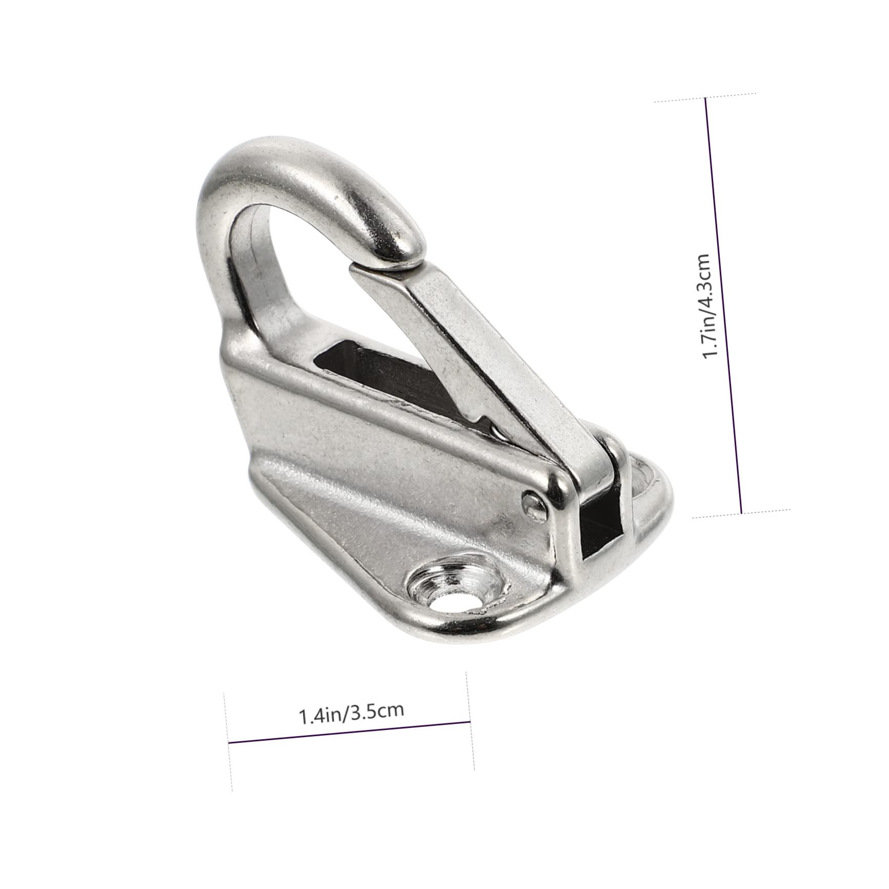 NAMOARLY Boat Hook Set 4pcs Marine Grade Stainless Steel Hooks Boat Cleats Versatile Yacht Accessories