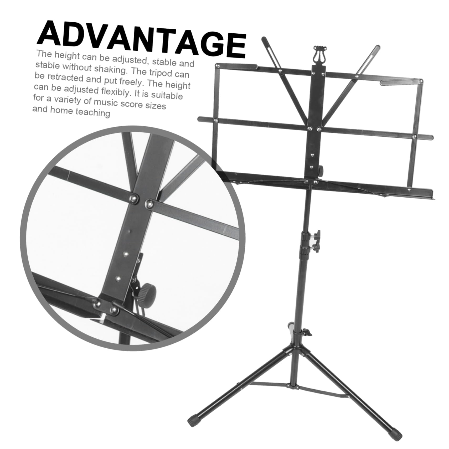 TOYANDONA Atril De Partituras Portátil Para Escritorio, 2