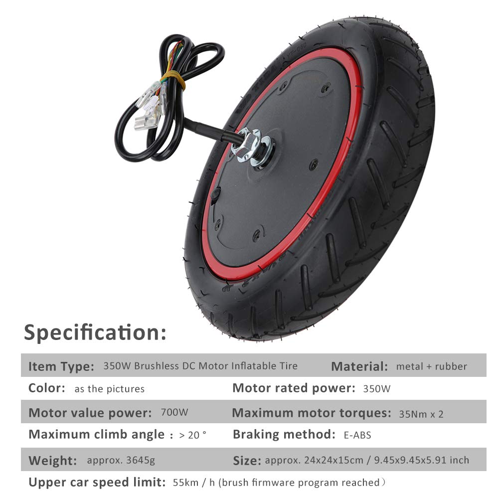 Venta Loca Neumático de Rueda motriz, neumático Inflable de Motor 350W 36V, para Scooter M365 / M365 Accesorio de Scooter eléctrico para Deportes al Aire