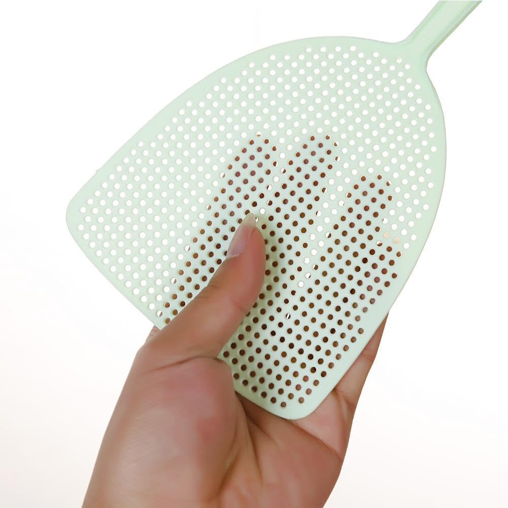 Fliegenklatsche 3 Stück – Starkes, flexibles manuelles Schädlingsbekämpfungs-Set mit 44 cm langem Griff und belüftetem Paddel für Küchen, Büros und Terrassen