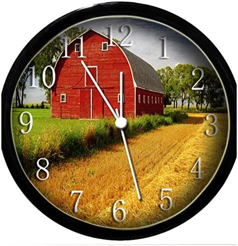 Glow In the Dark Wall Clock - Barn