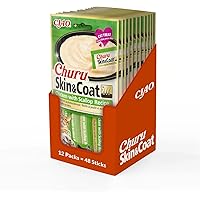 INABA Churu Skin & Coat Snack per Gatti Cremoso con Pollo e Capesante