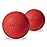 Massage Lacrosse Balls for Myofascial Release,Yoga Deep Tissue Massage,Trigger Point Therapy and Foot Plantar Fasciitis,Muscle Soreness Massager Ball (2Pack,Red)