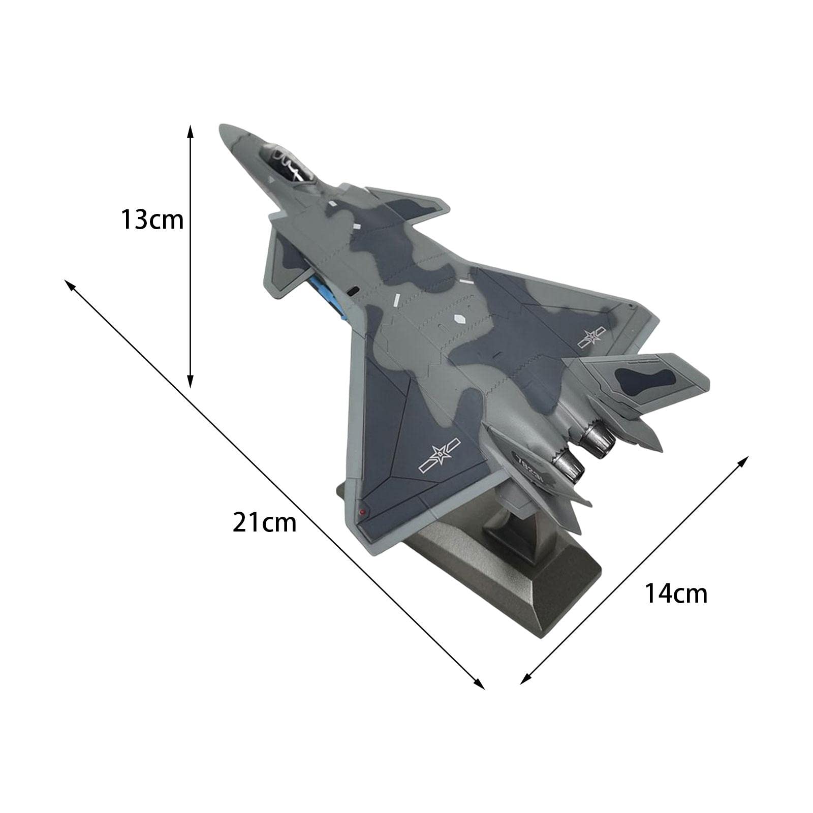 Amazon.co.jp: Generic 1/100 J20 戦闘機ダイキャスト合金模型飛行機 