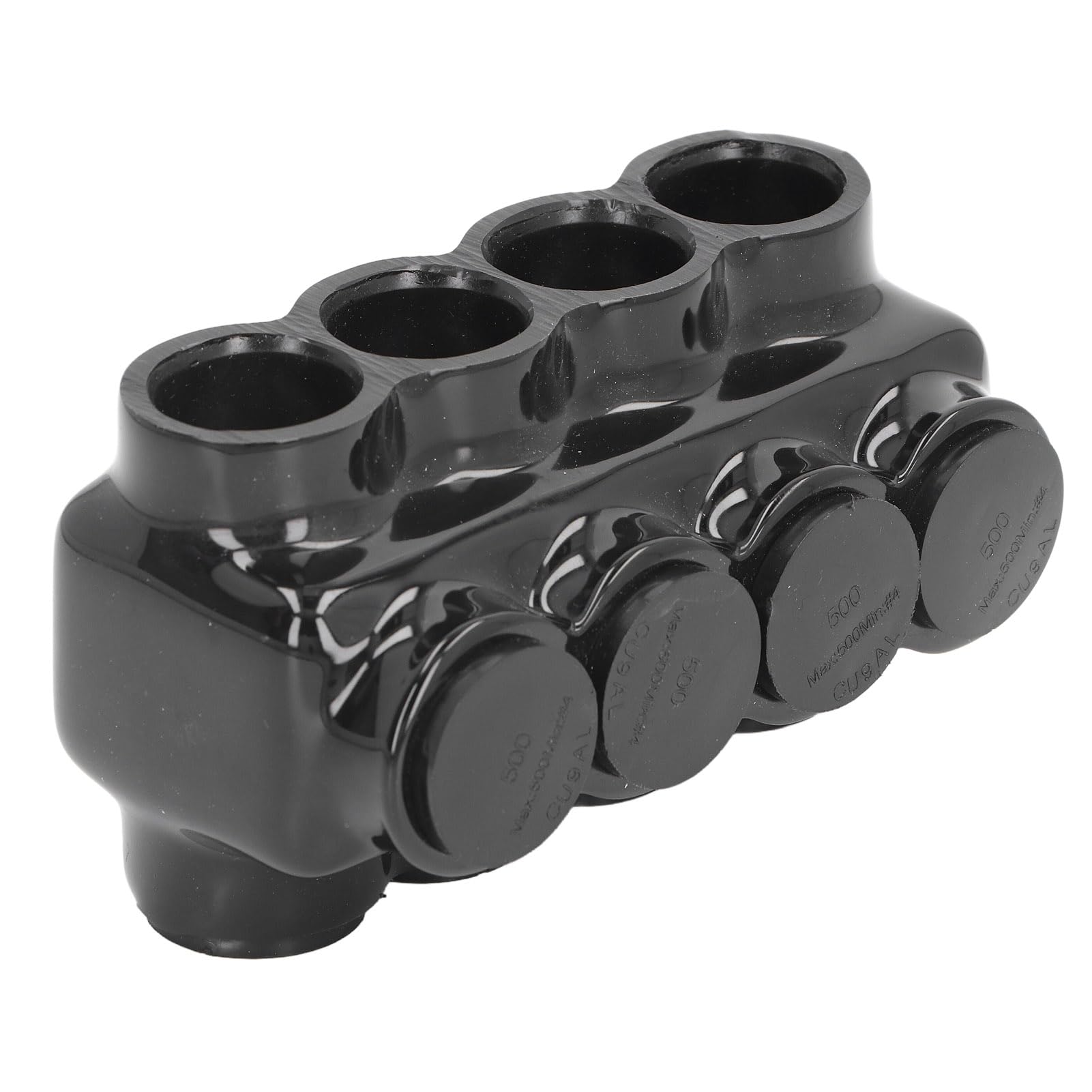 Connecteur isolé à 4 Ports Connecteur D'épissure D'alimentation Multi-câbles à Double Entrée pour Fil de Cuivre en Aluminium Connecteurs de Câble Noirs pour Fil de Cuivre en