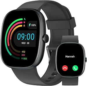 💎 70% MEGA DEAL! HUAKUA Smartwatch Uomo Donna con Chiamate Bluetooth 5.4, AMOLED 1.83″, Orologio Fitness Contapassi Cardiofrequenzimetro SpO2 Sonno Notifiche, Impermeabile 5ATM, 30 Giorni Standby per Android iOS