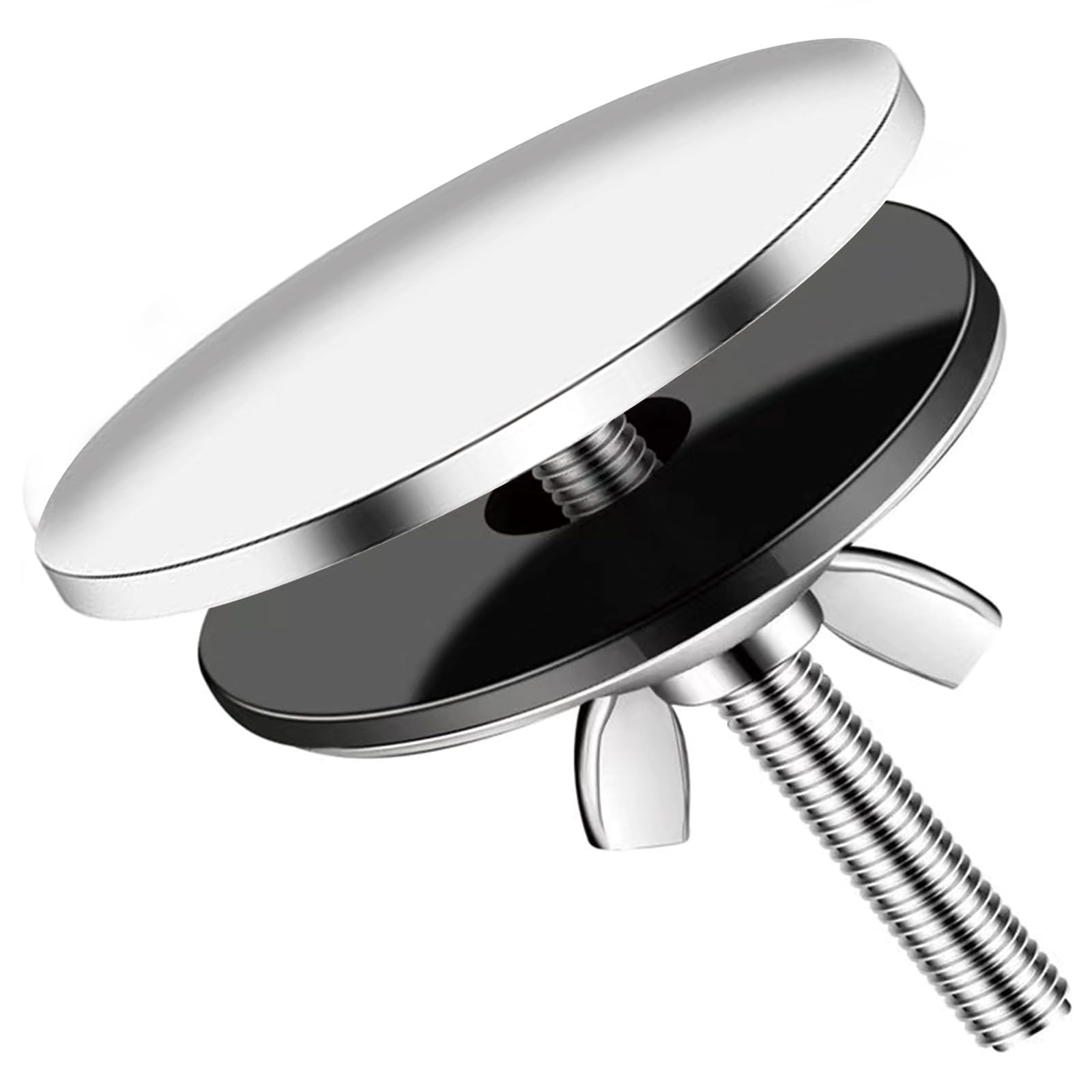 5 cm Acciaio Inossidabile Copri Foro, Coperchio del Foro del Rubinetto Accessori, Tappo Lavandino Cucina, Coperchio Foro Del Rubinetto Lavello da Cucina e da Bagno per Prevenzione Perdite (Argento)