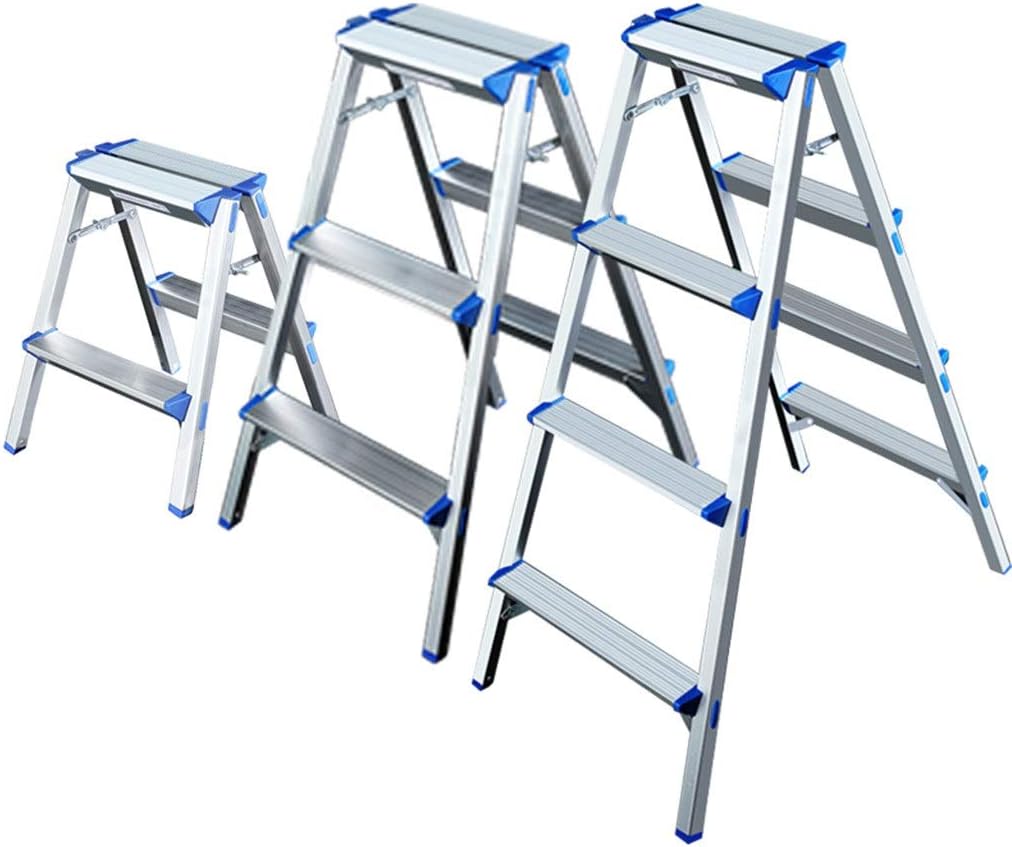 Step Stool Outdoor Portable Leisure Stool,Metal Footstool Folding Step Ladder Light Stepladders Folding Kitchen Stool Load Capacity: 90 Kg (29X30Cm)
