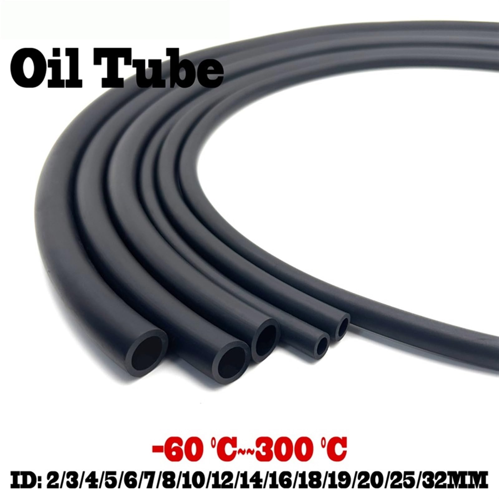 Tuyau de carburant, Tuyau de tuyau mazout, ID 2-12mm(Od 13xid 6mm)