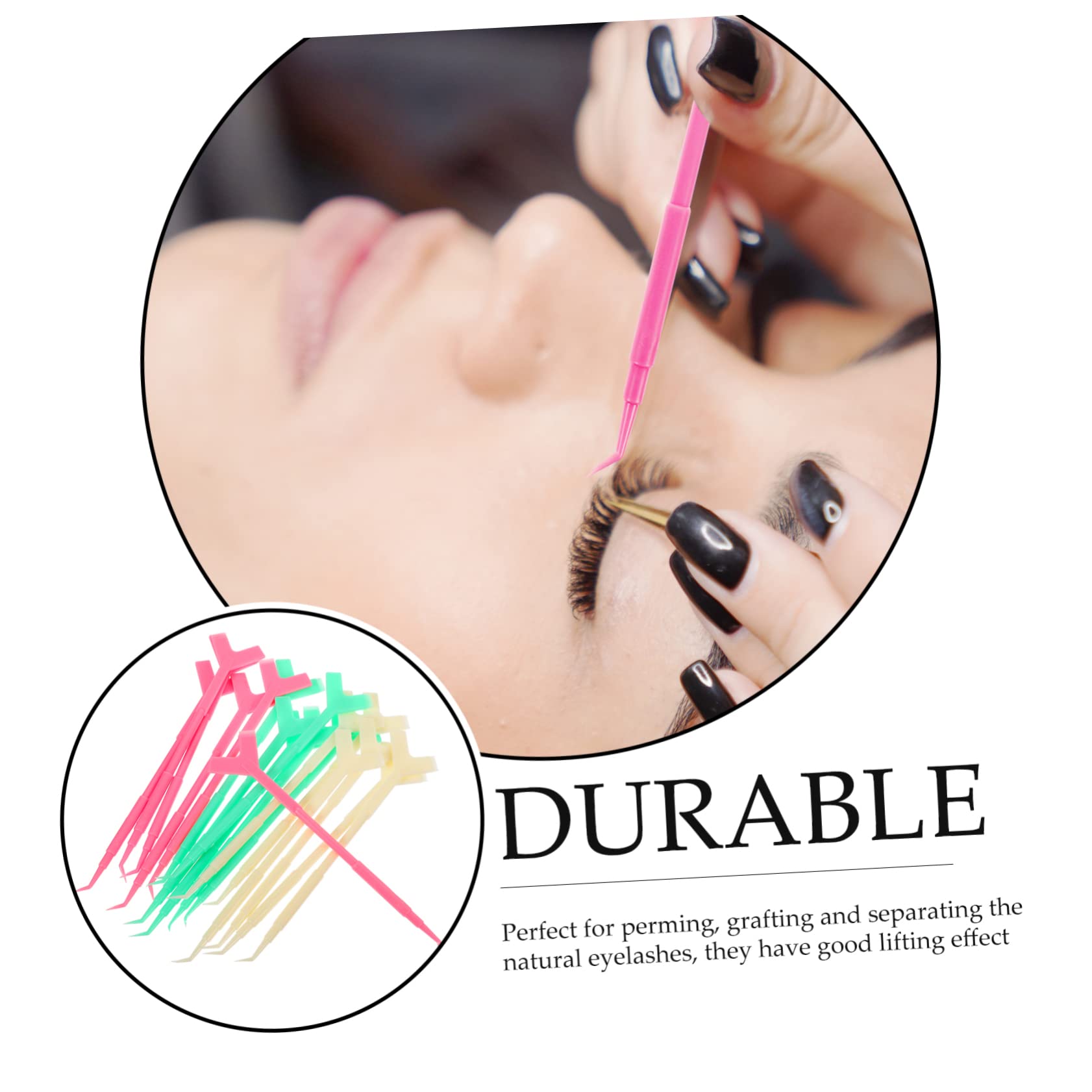 Didiseaon 90 Piezas Almohadilla De Sombra De Ojos Cepillos Para Extensiones De Pestañas Cinta De Maquillaje Para Sombra De Ojos Herramienta Separadora Aparato Páginas Constituir