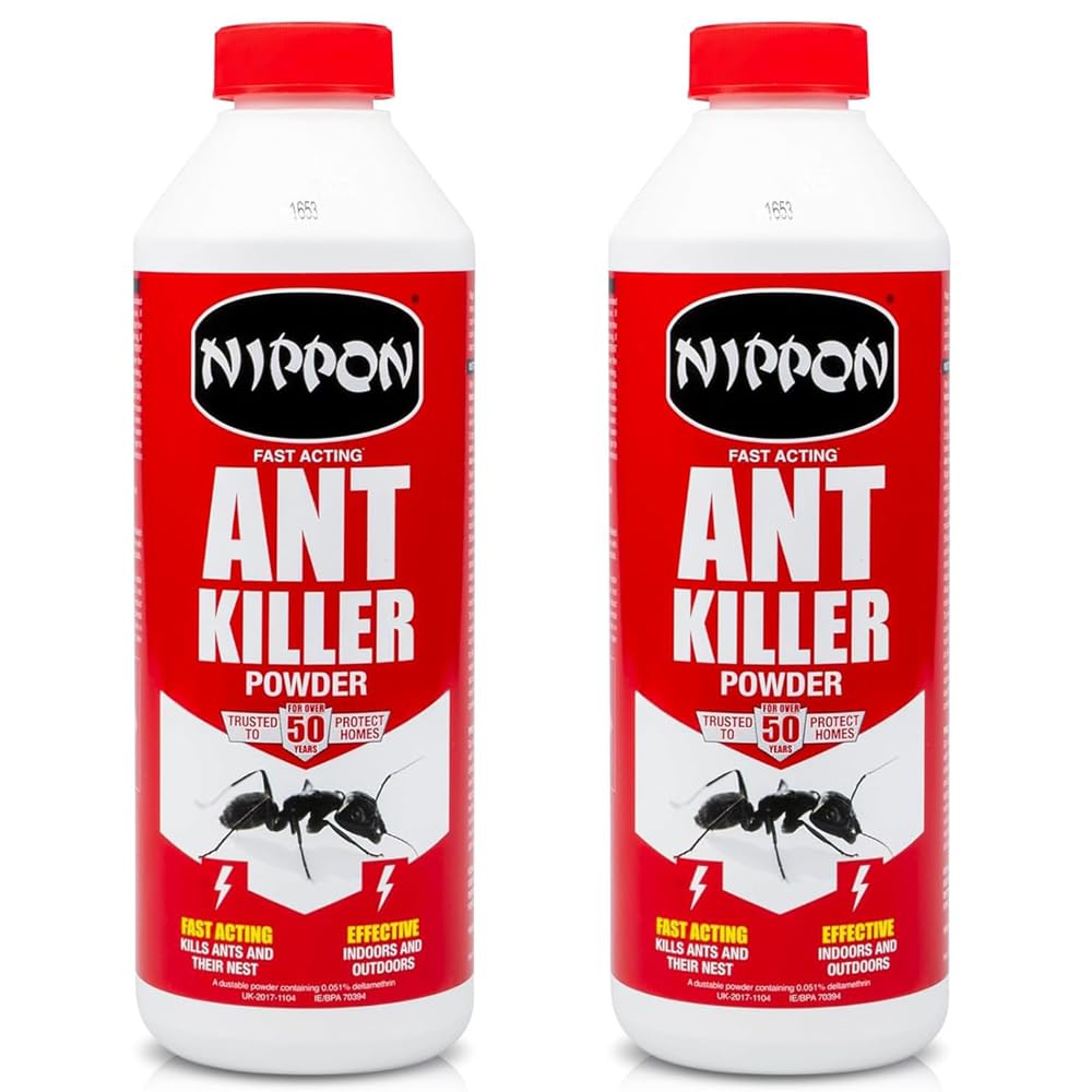 Nippon Ant Killer Powder 500g – Ant Powder for Effective Pest Control | Home, Garden, Indoor & Outdoor Use | Pack of 2