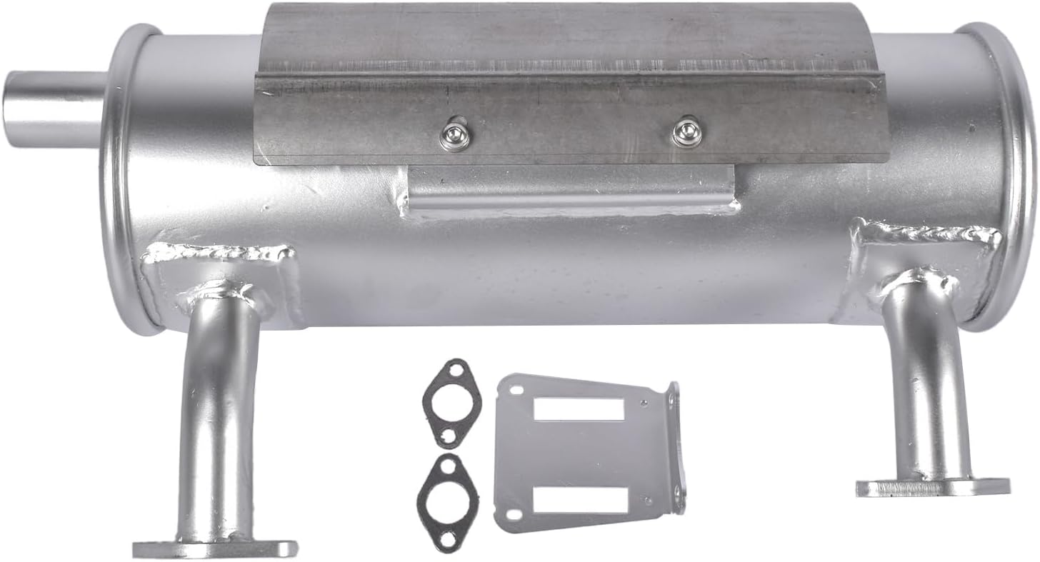 Muffler Kit Replacement for Kohler CH18-CH25, CH620-740 22-24HP Engine Lawn Mower Left Mufflers 2478612-S Lamerto
