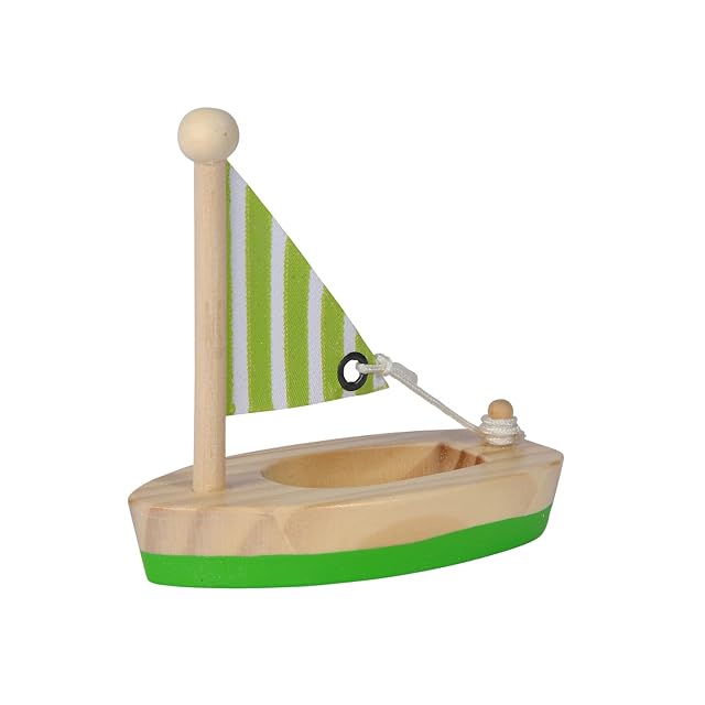 Foto 3 de 8 de Eichhorn - Barcos flotantes de Madera de Abedul y Pino, 2 Unidades, 11 cm de Largo, a Partir de 2 años