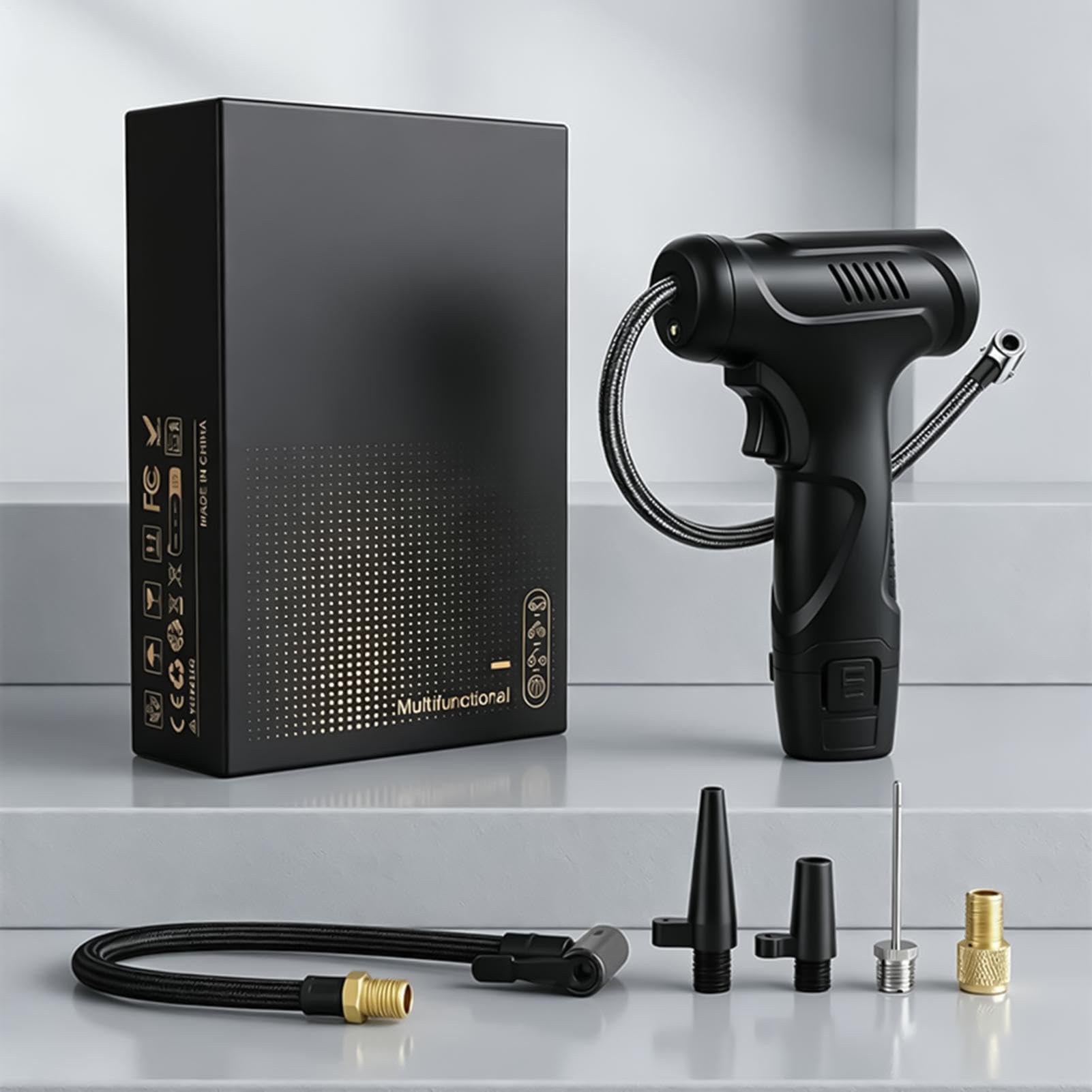 Kit de medidor de presión de apagado automático inalámbrico para inflador