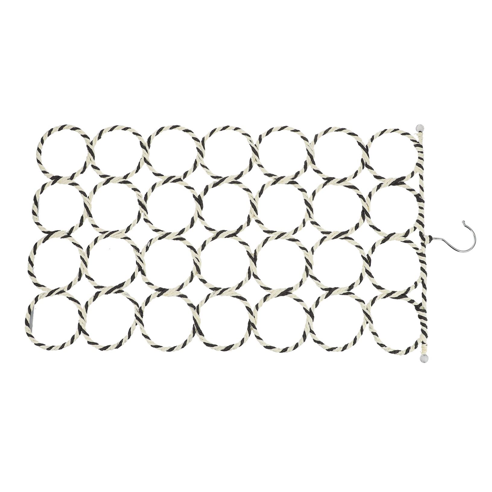 Luxshiny 1Pc Scarf Holder Creative Scarf Rack with Rings for Closet Organization Versatile Storage for Scarves Belts Ties and More Design