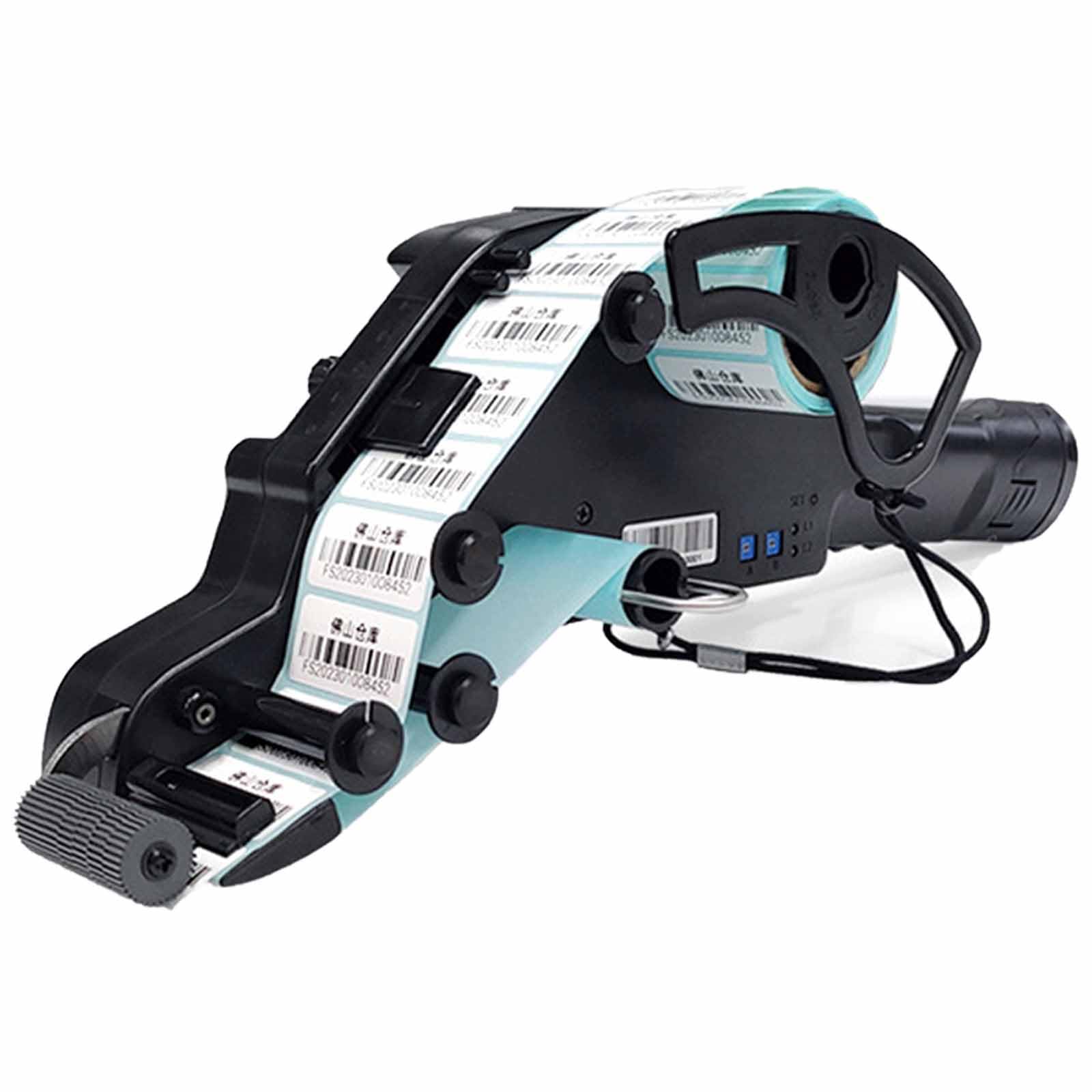 LIULIQ Handheld Electric Label Applicator, Electric Label Applicator with Auto-Sensing Wheel & Rechargeable Batteries, 5-40mm/15-80mm Labels Width, for Warehouse, Supermarket, Shopping Mall