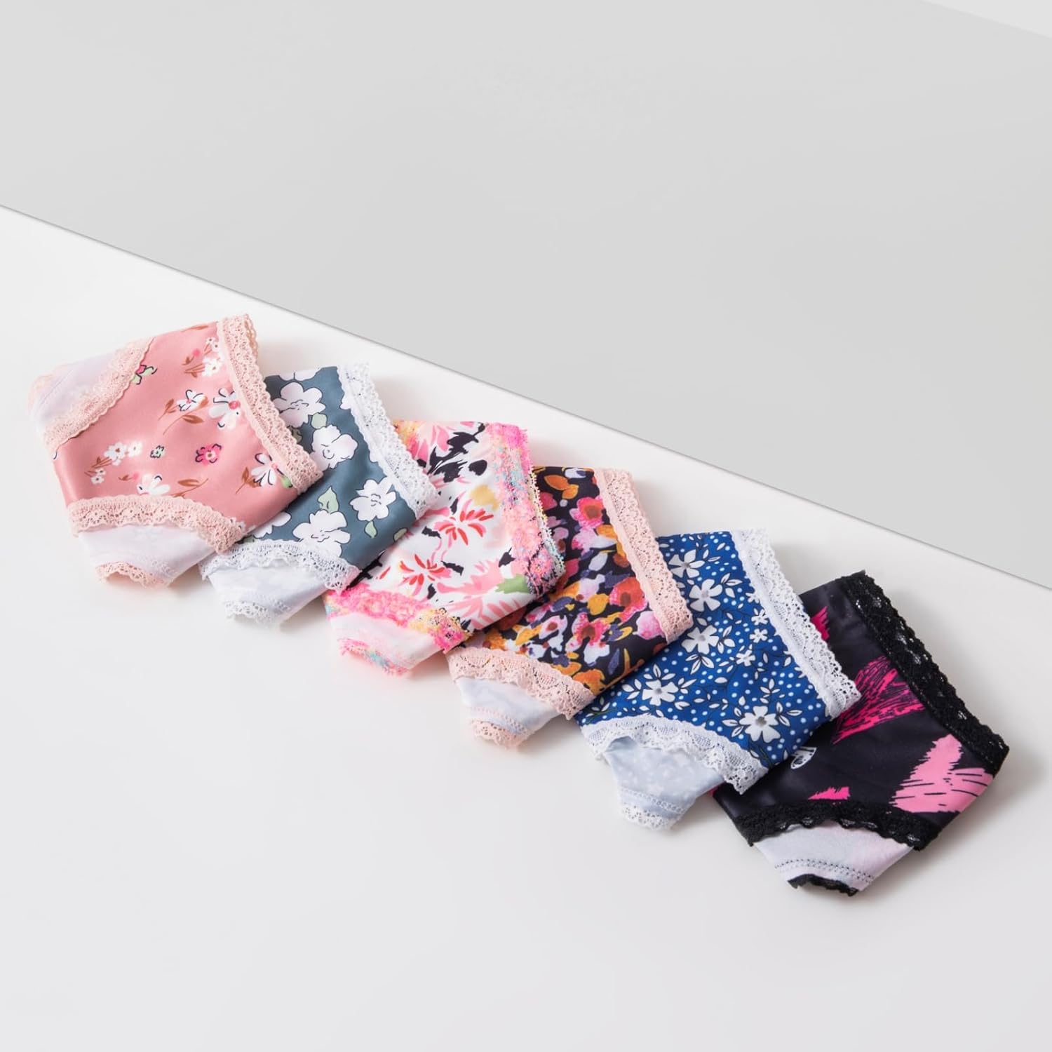 Flirty & Fun! Women's Printed Lace Thong 6-Pack - Sexy Comfortable Everyday Underwear, No Show Seamless - Image 4