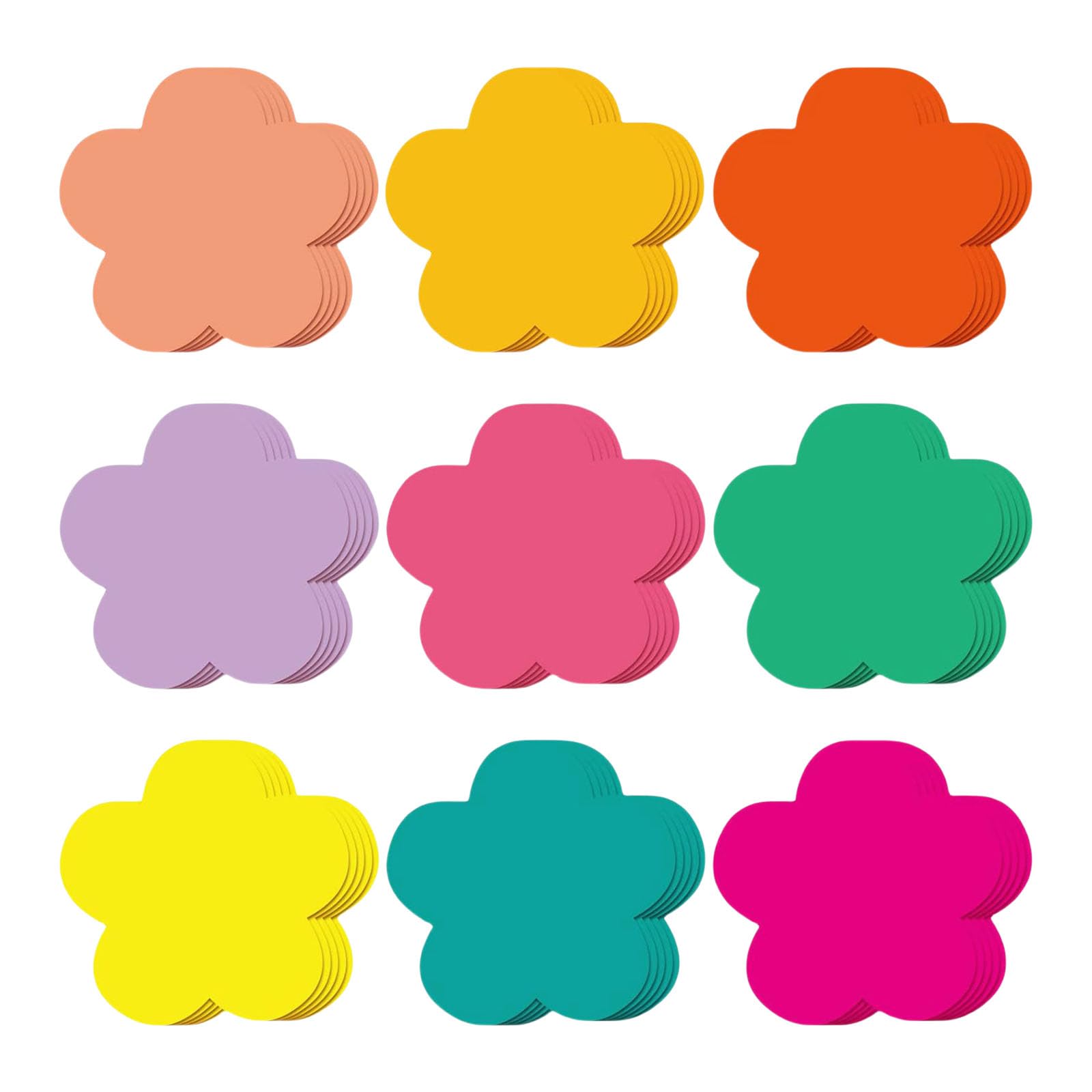 108 Pcs Butterfly Cutouts Spring Flowers Cutouts Round for Craft Projects Bulletin Board Decoration