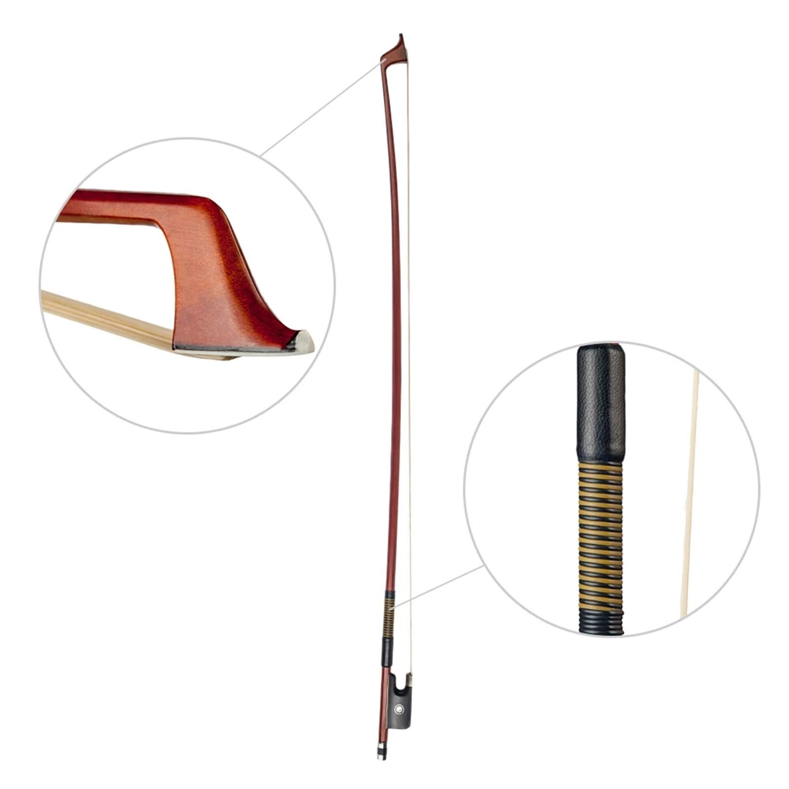 ◆美品◆バイオリン弓（ヴァイオリン弓）フランス　軽めの弓 4/4 Amazon.co.jp: ヴァイオリン弓 古典的な4/4バイオリン弓軽量適切