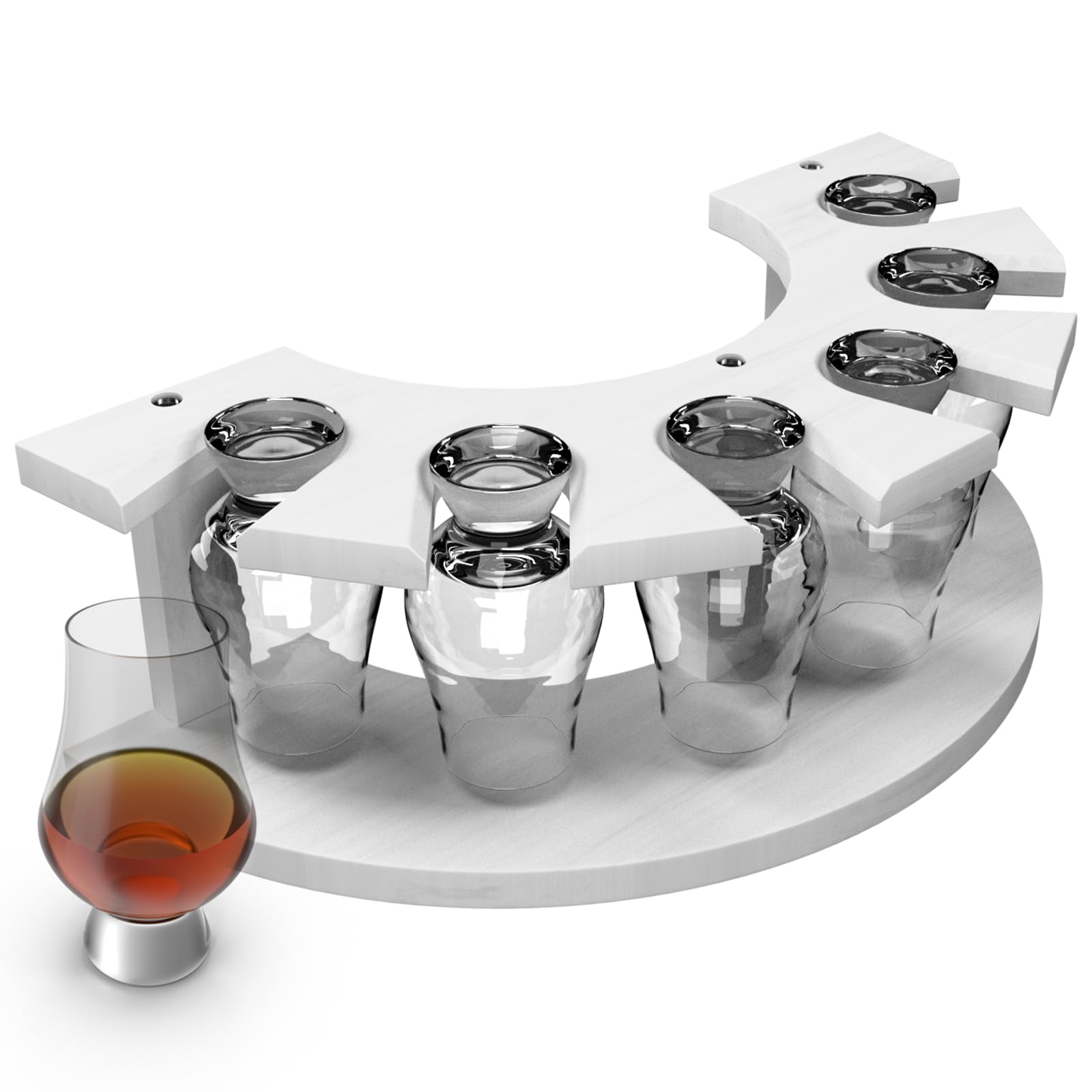 Storage Box For Glencairn Whiskey Glasses - 6 Glass Holder With Padding, Dark Grey Organizer 2 thumbnail image